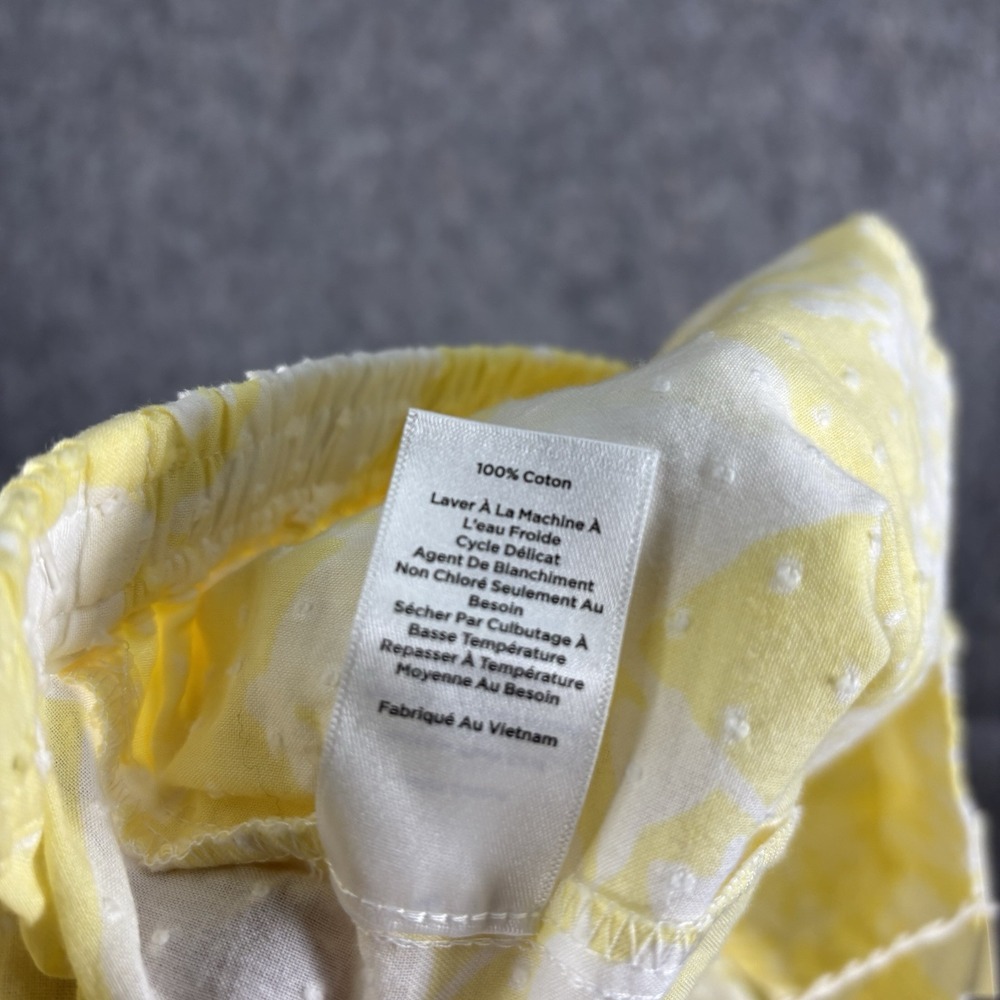 Haven Well‎ Within Shorts Women's Small Cotton Paisley Floral Yellow NWT - Picture 9 of 11
